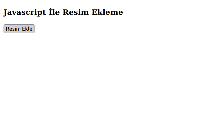 Javascript Sayfaya Resim Ekleme