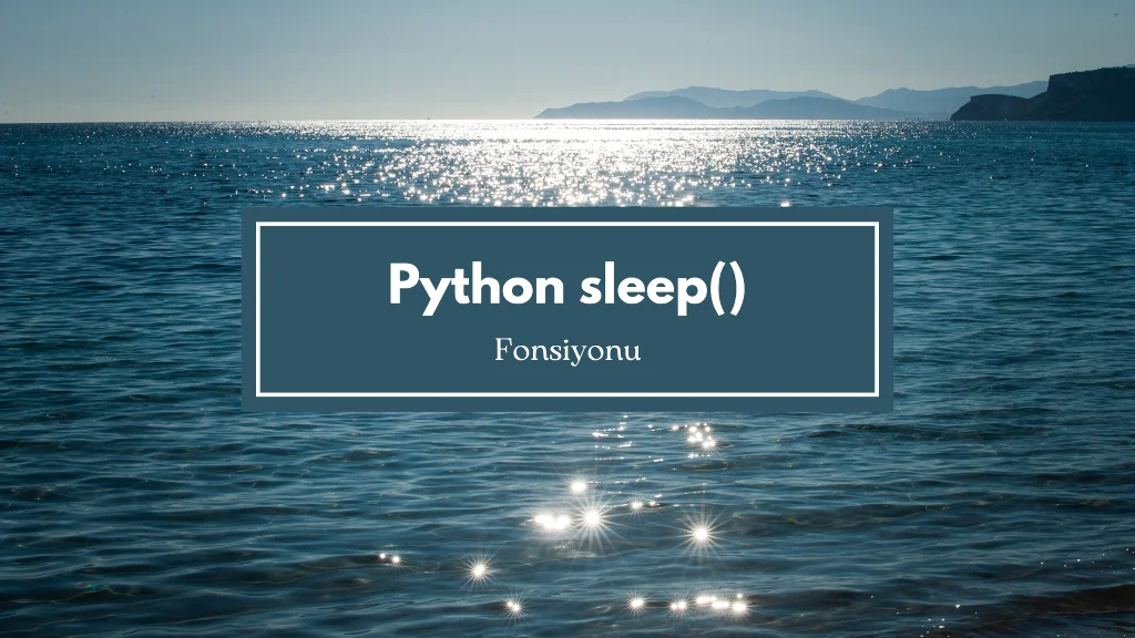 Python Sleep Fonksiyonu